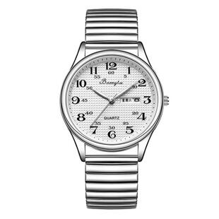 老人手表女士大数字防水夜光爸爸妈妈中老年人男款机械石英表男士