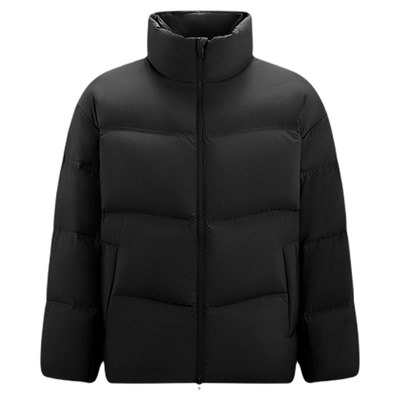 森马防风防泼水立领面包羽绒服男