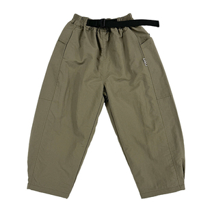 男童加绒休闲工装裤2024冬季新款日系儿童宽松慵懒一体绒保暖长裤