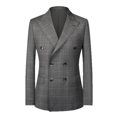 本派2025春季新款高定格纹西服