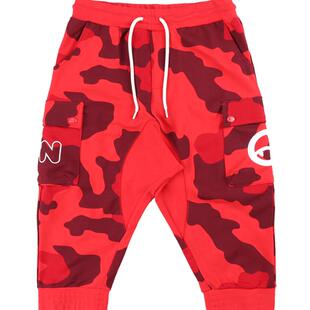 DEVIL NUT恶魔 潮牌 男女情侣迷彩宽松休闲运动裤卫裤 AOL SET