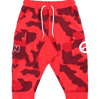 恶魔男女运动裤情侣迷彩aolset