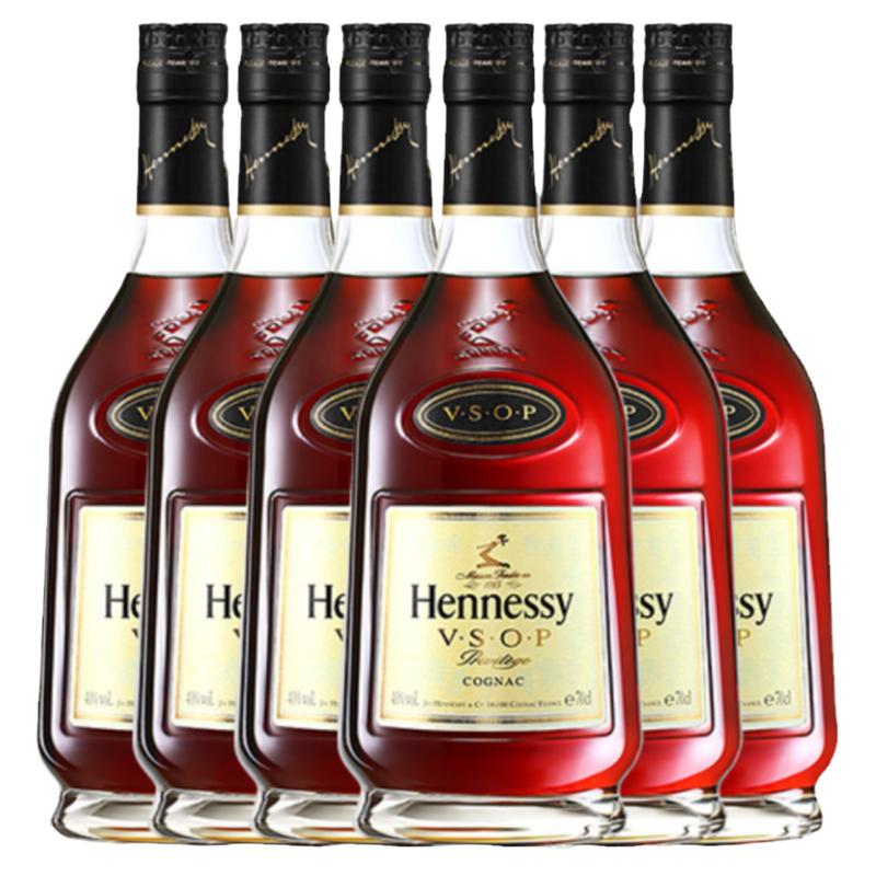 法国Hennessy轩尼诗VSOP干邑白兰地1000ML*6瓶法国原瓶进口洋酒