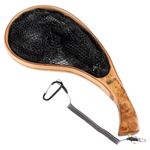 响猫溪流抄网小物钓实木渔网鳟鱼溪流钓天展钓网兜飞蝇钓便携抄网