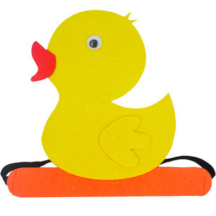 儿童动物头饰表演道具公鸡母鸡小鸡小鸭子兔子白天鹅立体帽子头套