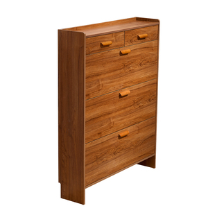 实木鞋柜超薄17cm经济型家用门口简约现代收纳窄入户翻斗式小鞋架