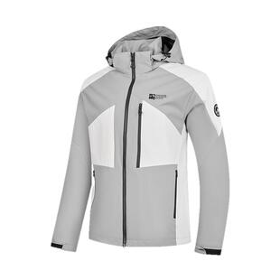 乔丹梭织鲁道夫无氟防泼水宽松可拆卸帽男生网布风衣2025冬季新款