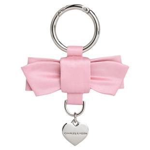 CHARLES&KEITH26春季新品CK8-10151620缎面蝴蝶结爱心挂坠包挂件
