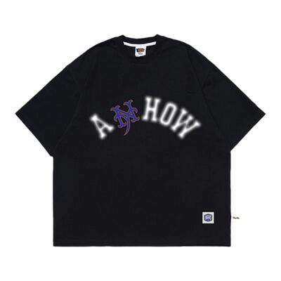 Battles贴布绣喷墨印花纯棉T恤