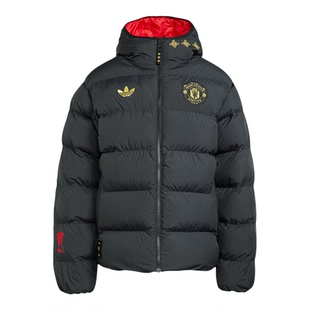 阿迪达斯男子曼联中国结系列新年款足球休闲保暖宽松棉服JM5567