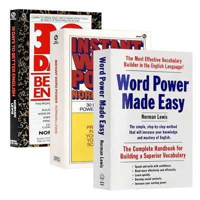 单词的力量 Word Power Made Easy 30天提高英语技能英文版 词根词缀记英语词汇 英文原版学习进口原版书 诺曼刘易斯 Norman Lewis