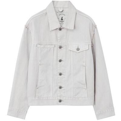 JDV米灰色全棉牛仔服商场同款