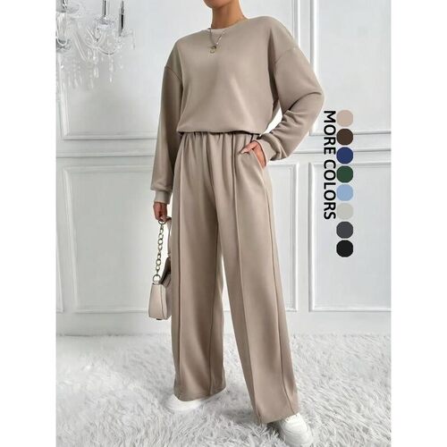 V 37389 Round Neck Long Sleeve Set 圆领长袖套装 欧美跨境