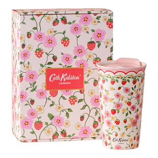Cath Kidston陶瓷杯双层ins风高颜值水杯带盖杯防烫创意圣诞礼物