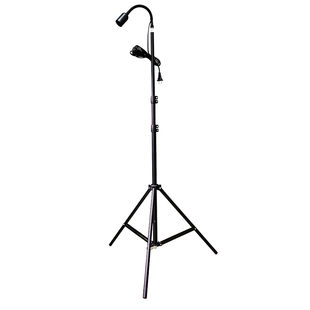 E27螺口灯架灯泡射灯三脚架落地款植物灯架子带开关电线插头软管