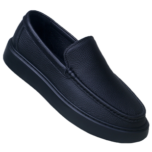 冬季羊毛保暖棉鞋羊皮商务休闲软底软面防滑单鞋懒人EVA实心发泡