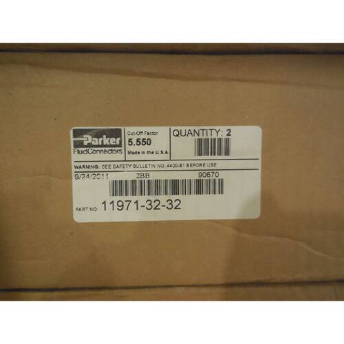 2 NEW PARKER 119713232 FITTINGS 119713232