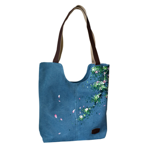 中国风包包女孤品  清仓捡漏款手绘帆布棉麻手提挎包双肩2025国潮