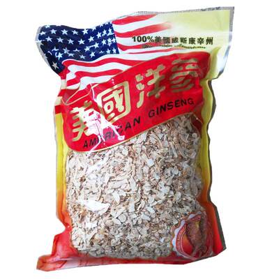 正品西洋参片小片碎片花旗参片实惠一斤装洋参片干净无杂质足干