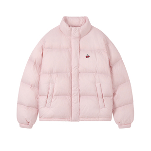 樱桃KIRSH韩系短款立领羽绒服女秋冬2025新款甜美加厚保暖面包服