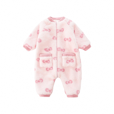 女宝宝珊瑚绒连体睡衣女孩加厚