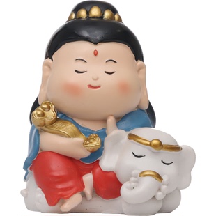 【普贤菩萨】十二生肖守护神摆件本命年龙年蛇年本命佛办公室装饰