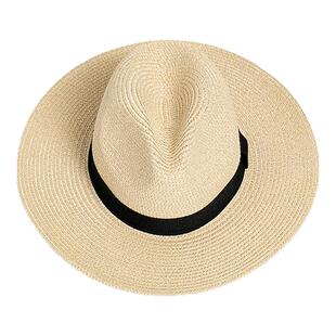 BeauToday帽子女款巴拿马帽女法式遮阳帽子海边度假帽高级感帽子