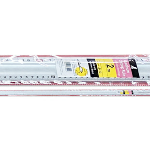 日本亲和SHINWA轻型铝裁断尺2m cm刻度W左侧基点带把33424/33422