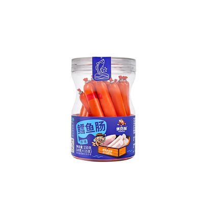 优贝加鳕鱼肠健康零食罐装150g
