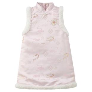 【新年】PawinPaw卡通小熊童装26年新款新中式女童连衣裙拜年服