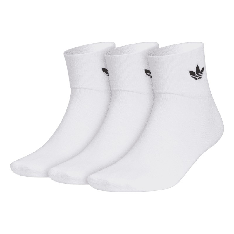 三双装简约舒适短款袜子男女adidas Originals阿迪达斯三叶草