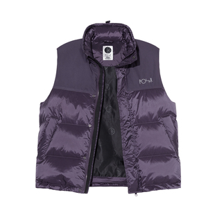Polar Skate Co Basic Puffer Vest  刺绣拼接情侣羽绒背心马甲潮