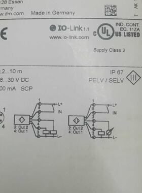 议价IFM O1D155激光感测器现货当天发货 01D155