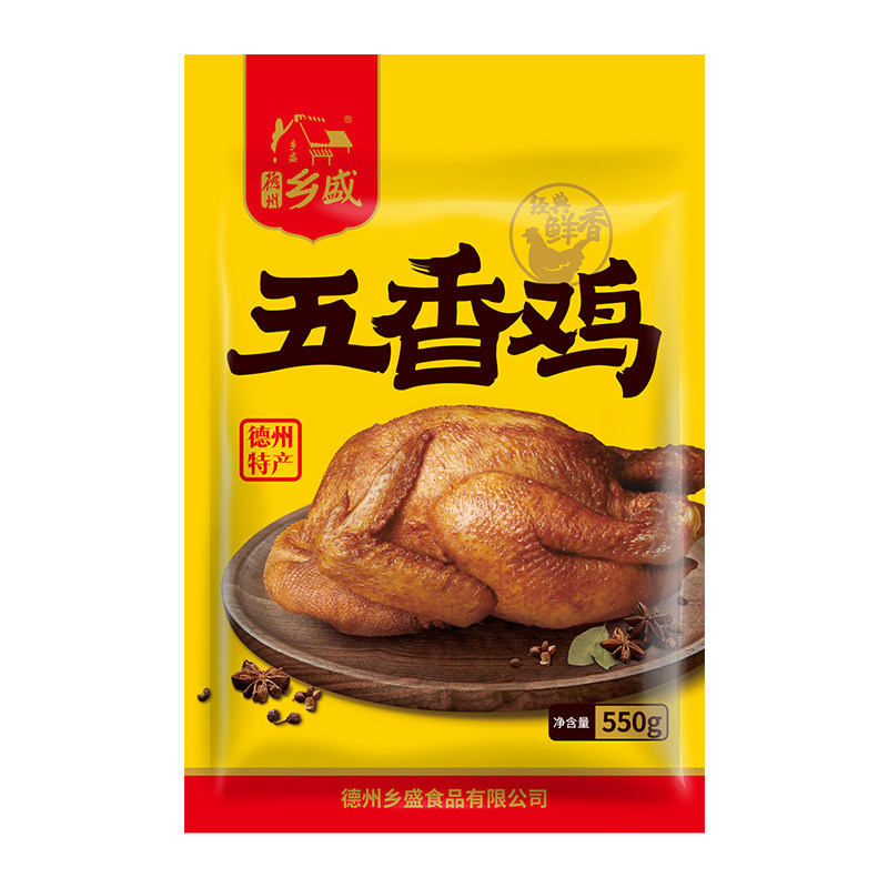 乡盛正宗清真手撕即食500g扒鸡