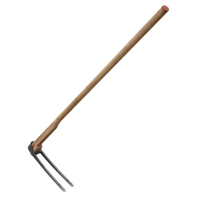 二齿耙子农用长把挖土锄头