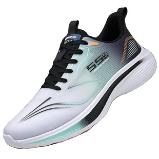 高品质跑步鞋男2025夏季新款软底轻便运动休闲鞋冰丝透气网面鞋子