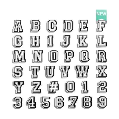 Crocs洞洞鞋配饰字母数字鞋花