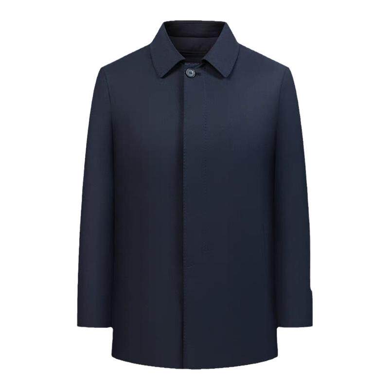 【90%白鸭绒】圣得西商务休闲羽绒服男25冬款保暖翻领大衣外套
