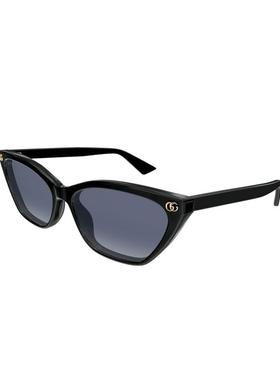 开云眼镜 古驰GUCCI男女同款猫眼板材黑色太阳镜墨镜GG1815S