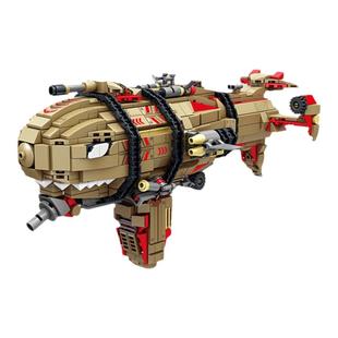 开智火线戒备红警系列8合体基洛夫轰炸舰模型组装积木玩具KY81056