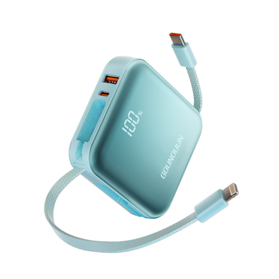 【3C认证可上飞机】2025新款充电宝自带线快充超大容量20000毫安1万超薄小巧便携迷你适用苹果专用官方正品