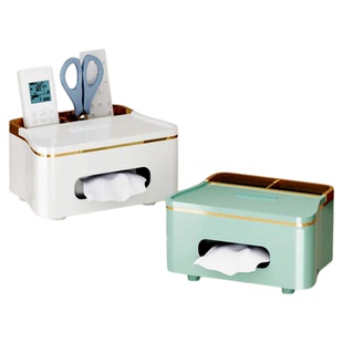 轻奢纸巾盒家用多功能抽纸盒饭桌餐纸盒茶几纸巾遥控器一体收纳盒