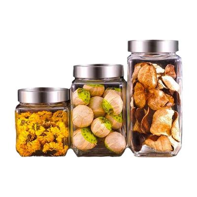 方形玻璃密封罐超密封节省空间