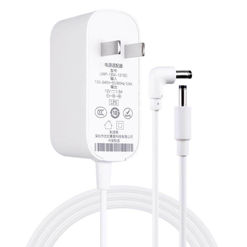 适用小度充电器线小度在家1C1S电源线弯头智能音箱通用X8X6适配器原直头弯头一体装12V/2A/1.5A/1A