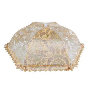 家用餐桌饭菜罩食物剩菜罩大号遮菜罩可折叠盖菜罩防苍蝇伞菜罩子