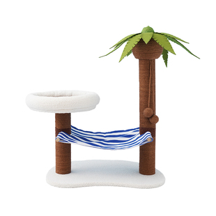 元気喵丨zeze椰子树猫爬架猫窝一体猫抓柱猫咪磨爪猫抓板耐磨玩具