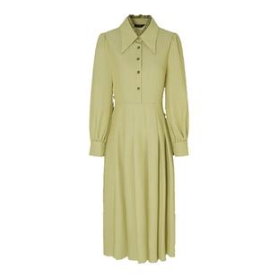 莱芙艾迪儿品牌女装春季今年流行超好看衬衫式连衣裙度假出游长裙