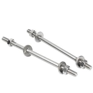 304不锈钢穿墙螺丝螺母套装加长双头螺栓对穿丝杆螺帽螺杆M6M8M16