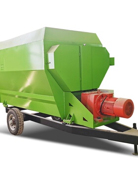 9立方TMR饲料搅拌机 自动称量草料搅拌器 牛羊牧场铡草揉丝拌料机