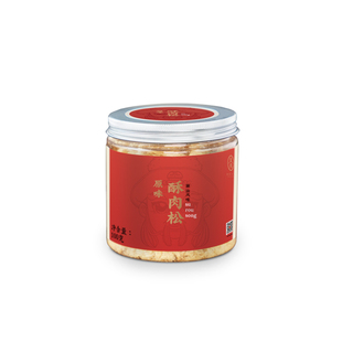 潮菜叶飞原味酥肉松紫菜肉松100g潮汕酥香猪肉松配粥早餐零食小吃